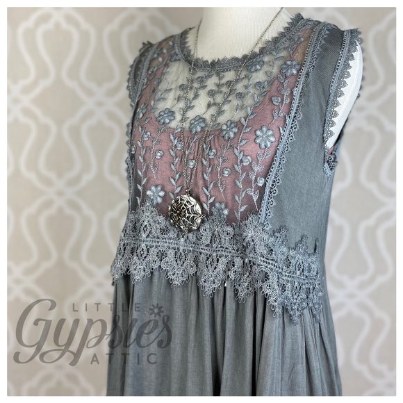 POL Windowpane Feminine Tunic Top - Picture 8 of 13